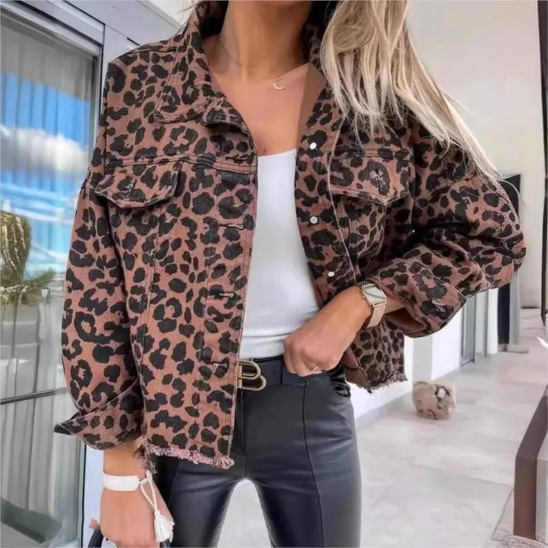 María | Bequeme schick Leopardenjacke