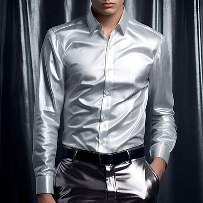 Dante – Herren Satinhemd mit Glanzfinish und Slim Fit