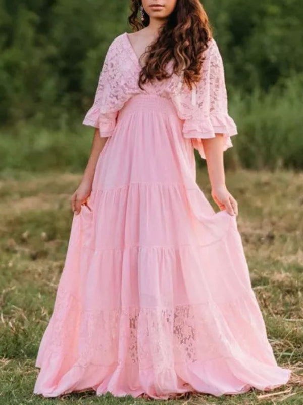 Isolde | Niedliches pinkfarbenes Kleid