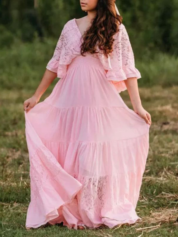 Isolde | Niedliches pinkfarbenes Kleid