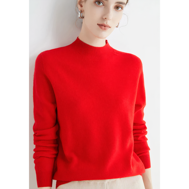 Amelie | Eleganter schlanker Kaschmir-Strickpullover für Damen