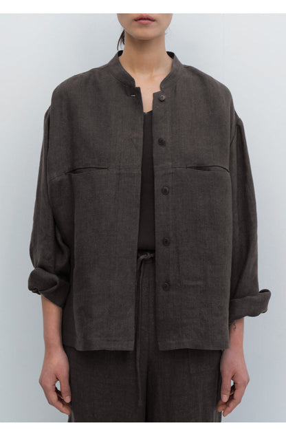 Noah - Minimalistische Leinenjacke mit lässigem Styling