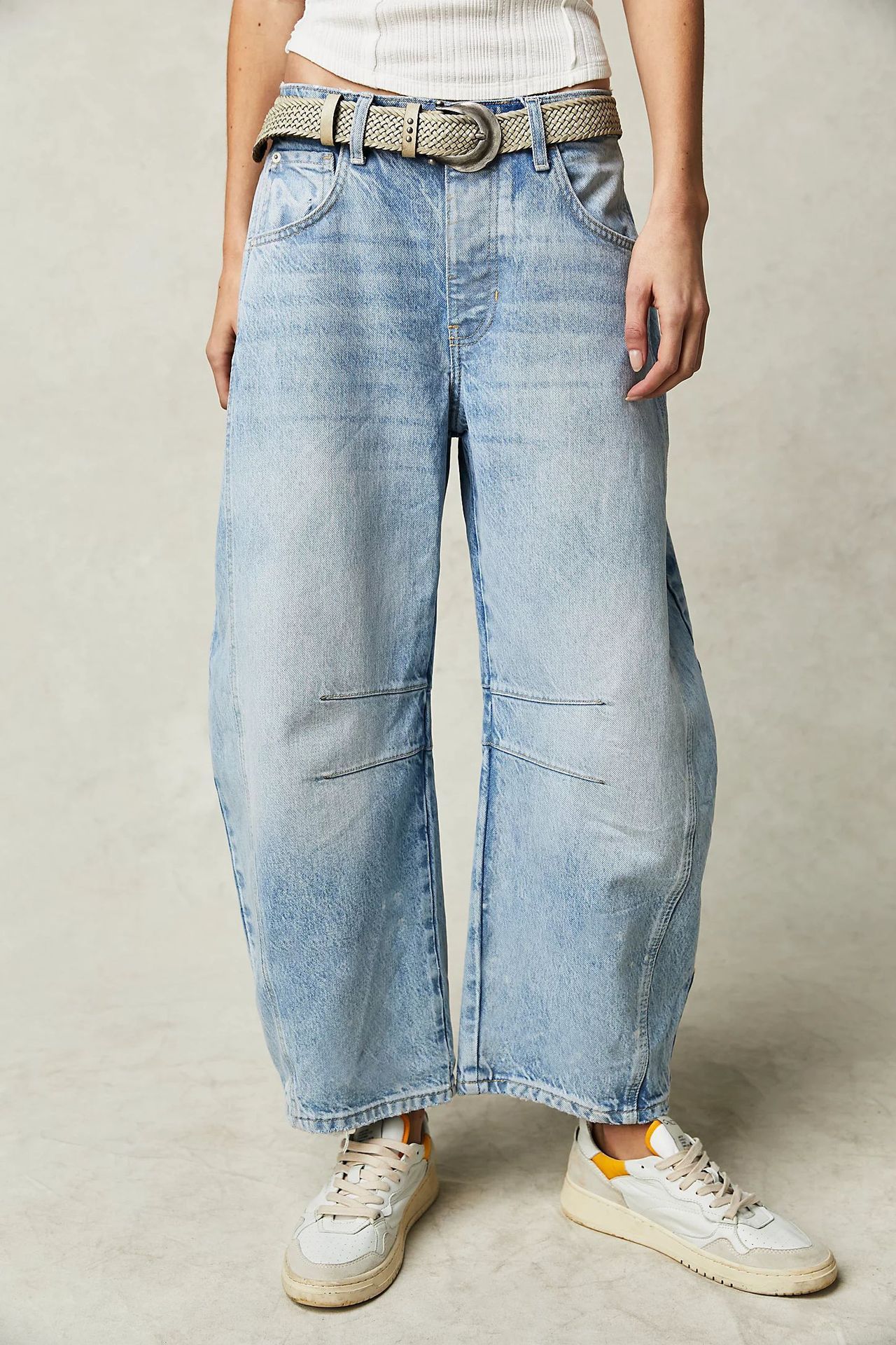 Wynohna | Mid-Rise-Jeans mit hohem Stretchanteil und Tonnenschnitt