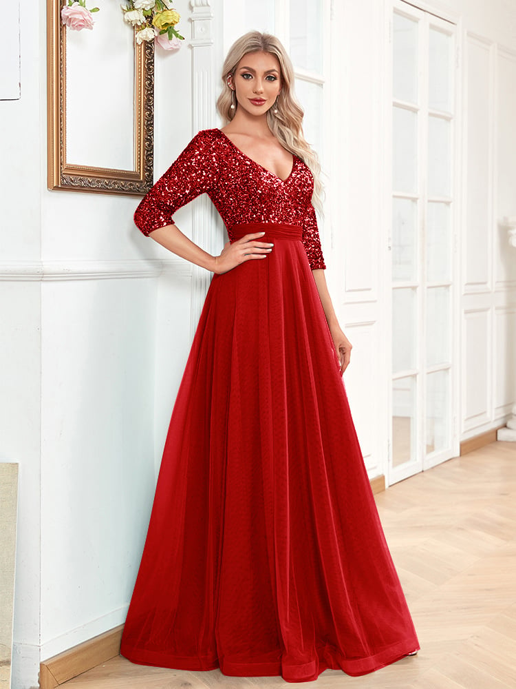 Luxia | Modisches, elegantes Abendkleid Lang