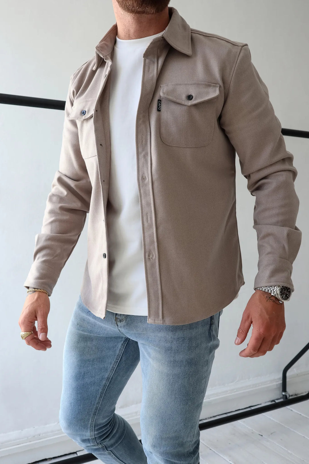 Stuttgart | Hemdjacke mit Knopfleiste