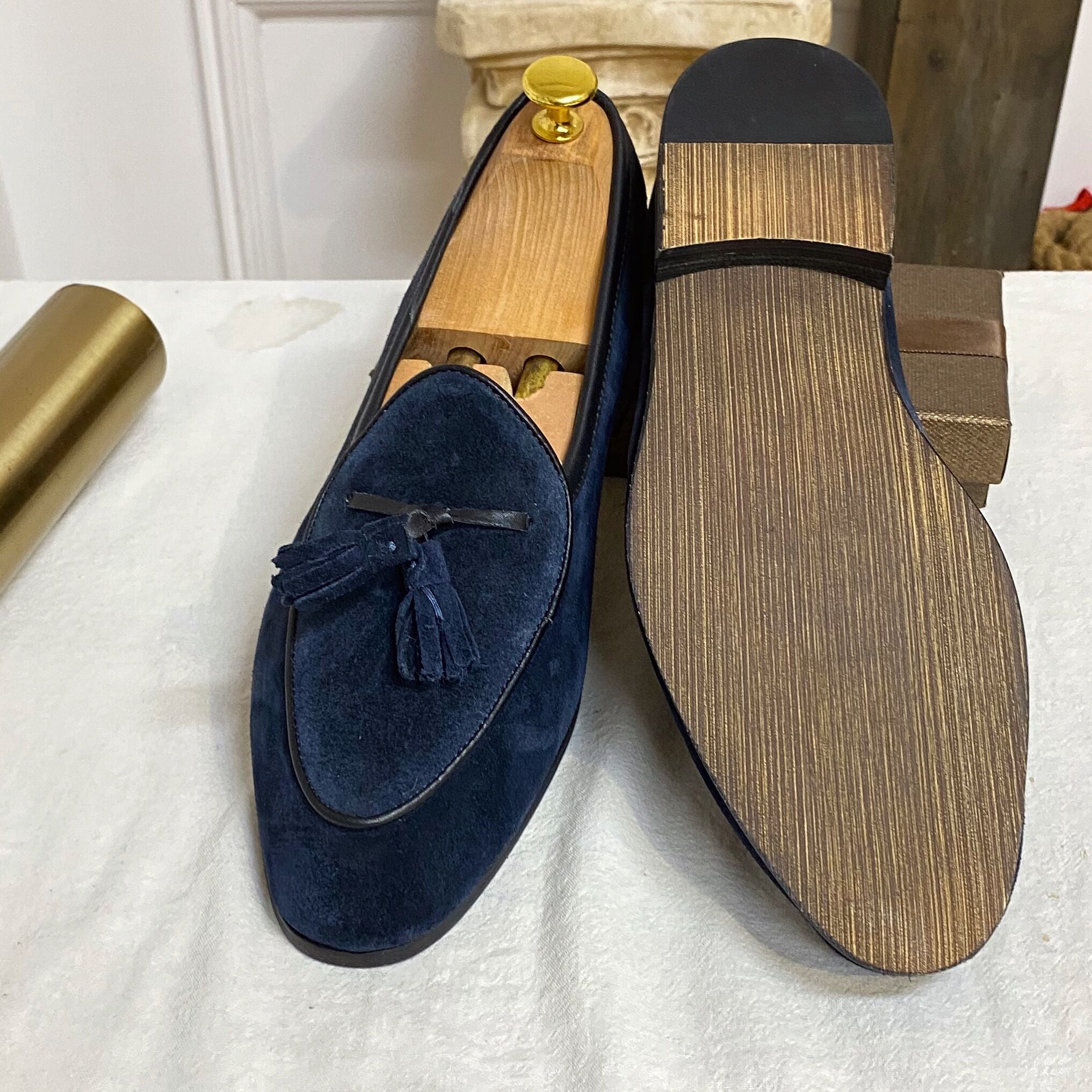 Stuttgart | Modische Wildleder Slip On Mode Loafers