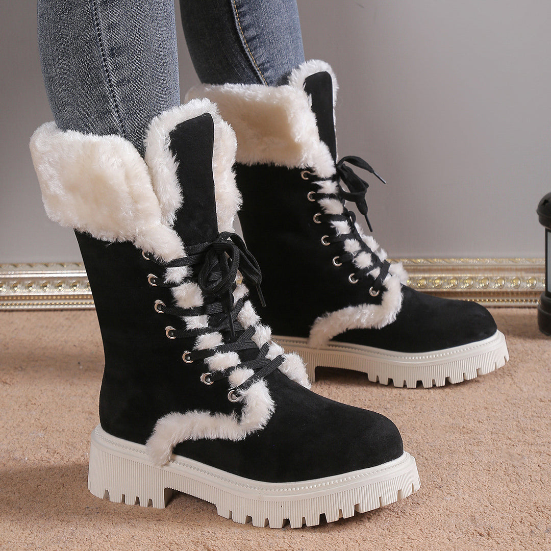 Mila | Fellige, warme Damen-Schneestiefel mit rutschfester Sohle