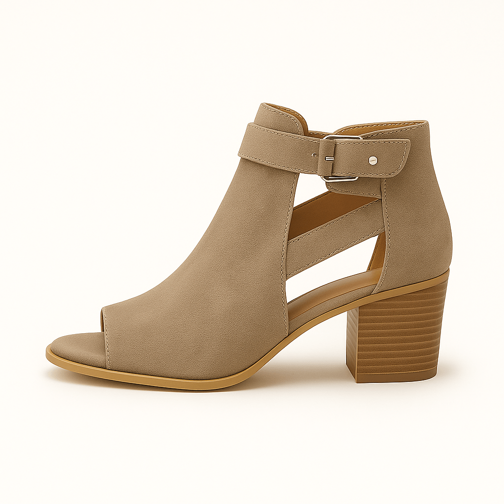 Liora - Orthopädische Damen-Stiefeletten mit Blockabsatz und Cut-Out