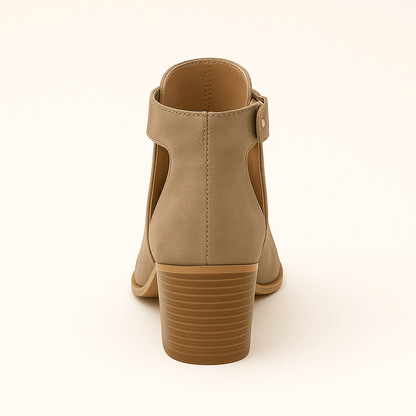 Liora - Orthopädische Damen-Stiefeletten mit Blockabsatz und Cut-Out