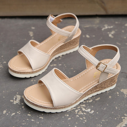 Romina | Keilsandalen mit Knöchelschnalle für Frauen