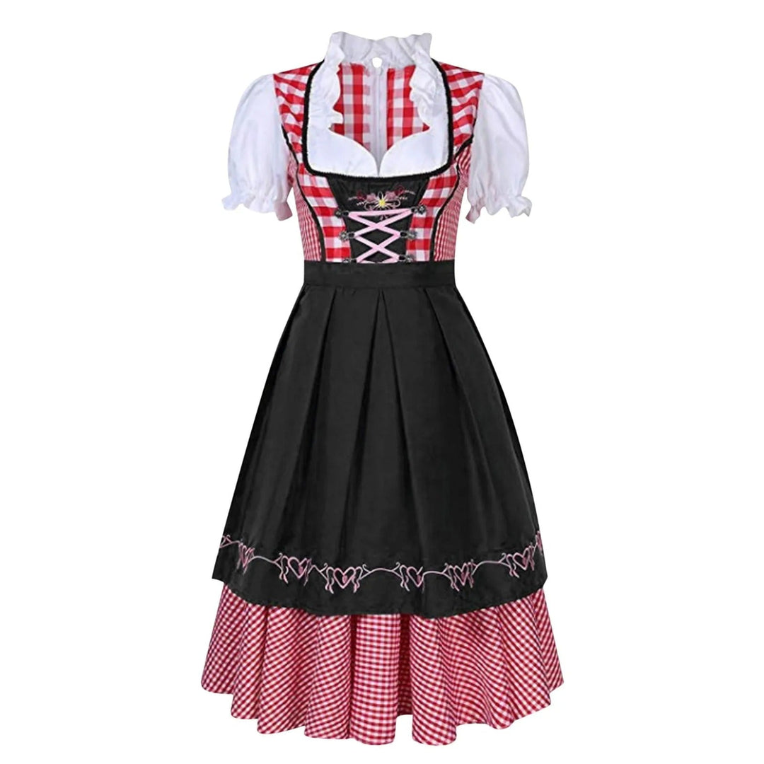 Else | Oktoberfest-Dirndl mit Karomuster und kurzen Ärmeln