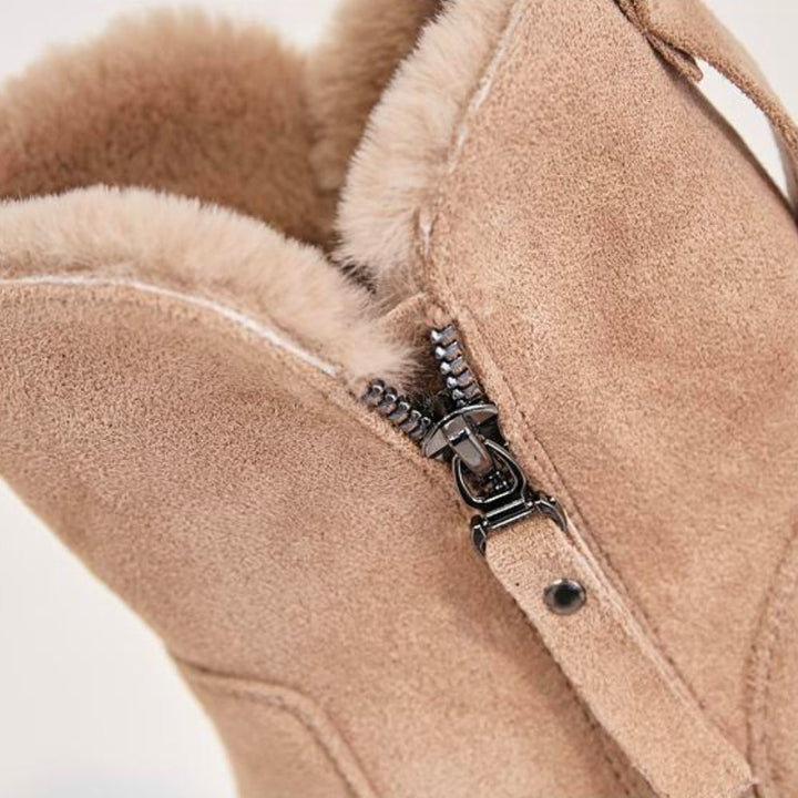 Shobie | Damen Stiefel warm und weich mit Reißverschluss