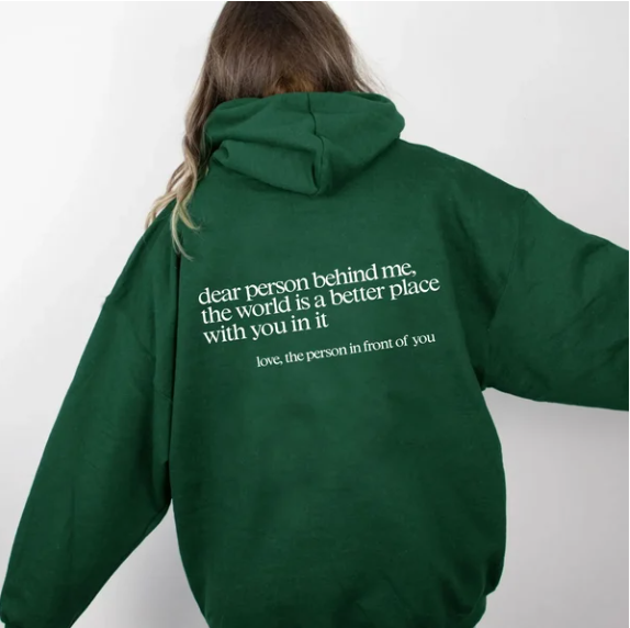 Autida | Lieber Mensch hinter mir Unisex-Kapuzenpullover